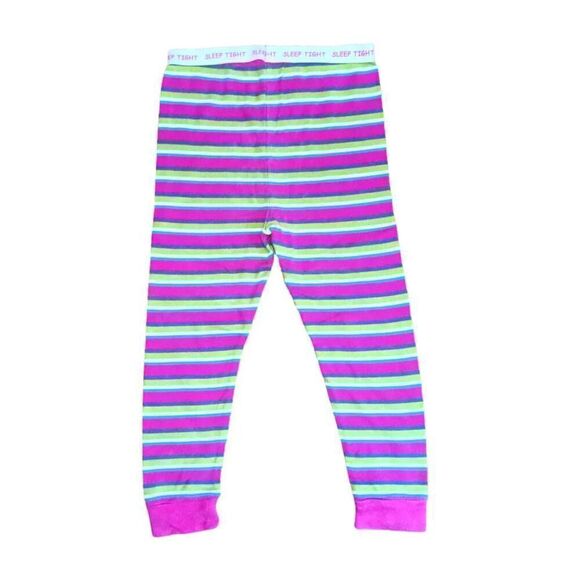 Garanimals Sleep Tight Pink Green Striped Pajamas Toddler 4T Get Your Sleep On - Picture 6 of 7